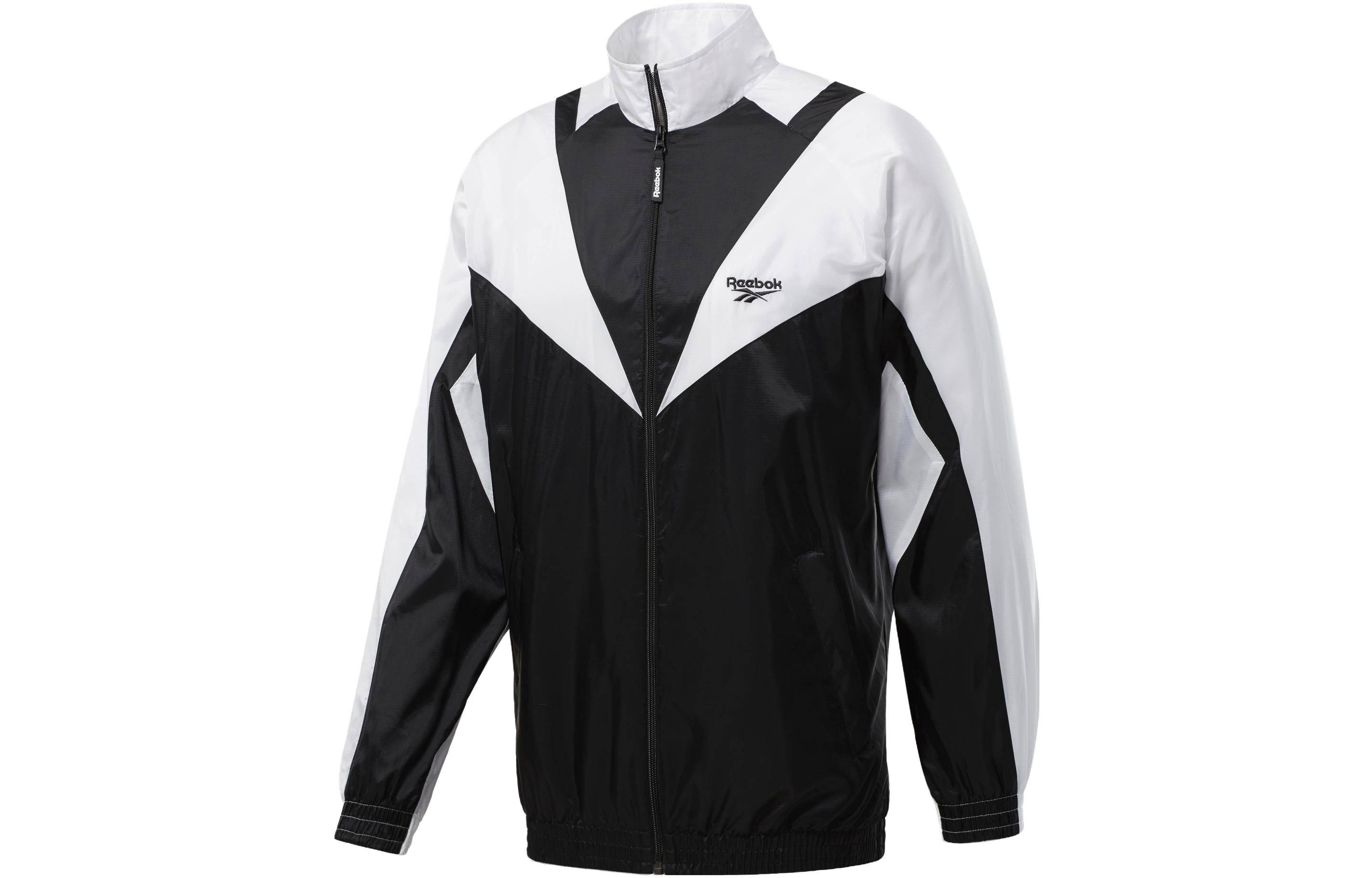 Reebok Colorblock Retro Sports Jacket Black FJ3168
