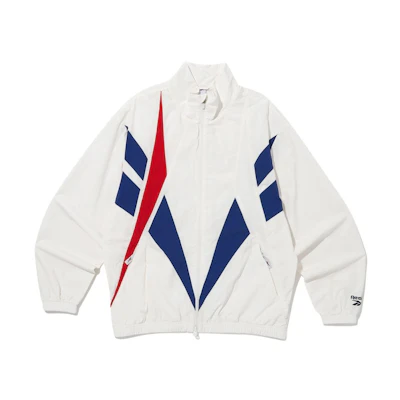 Reebok Colorblock Stand Collar Sweatshirt White Unisex Casual Sportswear REJU4EJ30OW