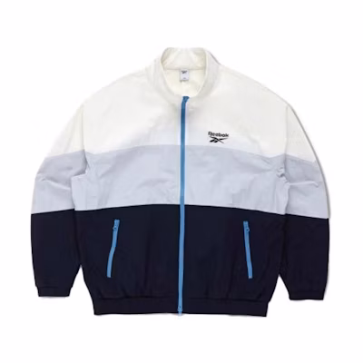 Reebok Colorblock Zip-Up Logo Jacket Long Sleeve REJU3FJ64WT
