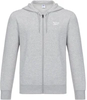 Reebok COMM HD FZ Gray Full-Zip Hoodie Casual Sports Jacket GV5514 Reebok COMM HD FZ Gray Full-Zip Hoodie Casual Sports Jacket GV5514