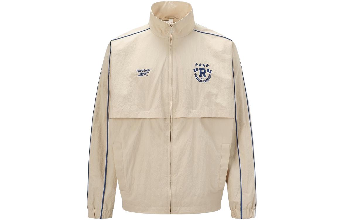 Reebok Contrast Line Zip-Up Retro Track Jacket Unisex Beige 24SRC105UGM1