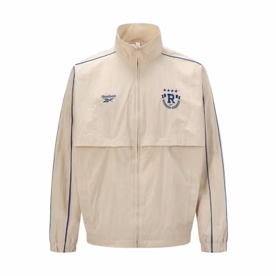 Reebok Contrast Line Zip-Up Retro Track Jacket Unisex Beige 24SRC105UGM1