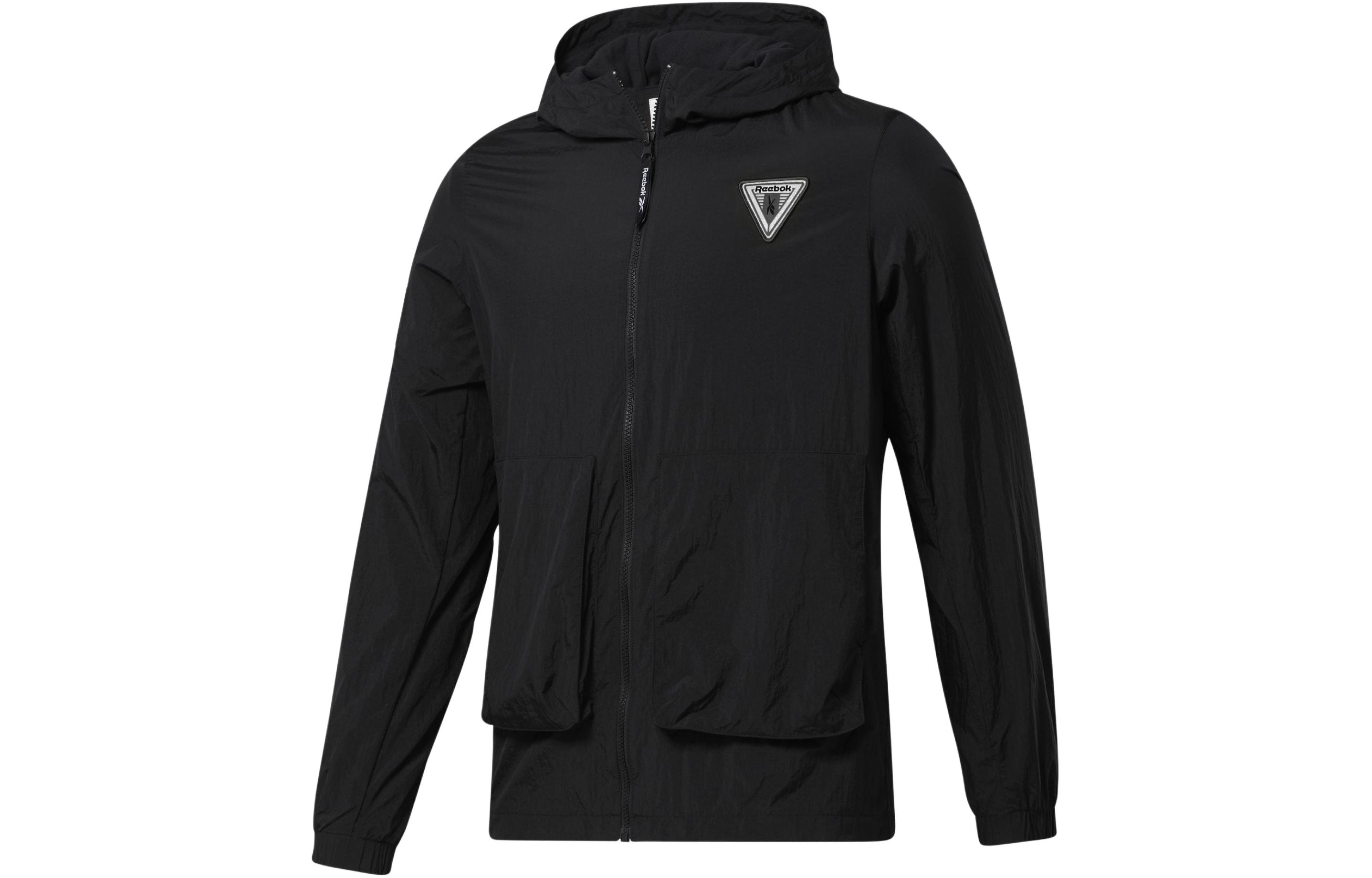 Reebok Core Fleece Waterproof Hooded Jacket - Black GR8968