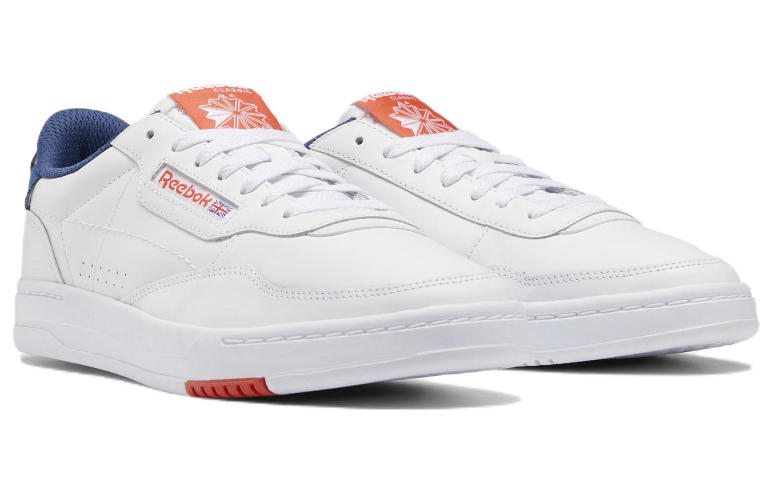 Lookbook Reebok Court Peak Low Top Casual Skate Shoes Unisex White Orange 'White' GW7560