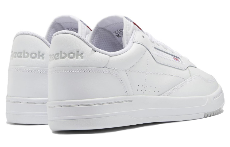Shop Reebok Court Peak Low Tops Casual Skateboarding Shoes Unisex White GX8905