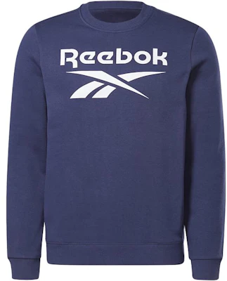 Reebok Crew Letter Logo Print Thick Training Sweatshirt Navy Blue - GR1656 Buy Reebok Crew Letter Logo Print Thick Training Sweatshirt Navy Blue - GR1656