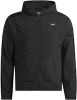 Reebok CYCLED Running Hooded Jacket Breathable Mesh Black Outerwear 100034660 Reebok CYCLED Running Hooded Jacket Breathable Mesh Black Outerwear 100034660