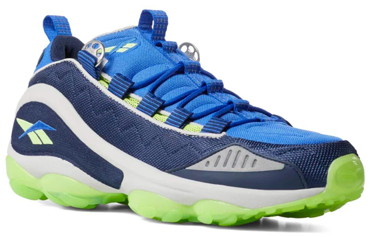 Lookbook Reebok DMX Run 10 MU ''Navy Neon Lime'' Sneakers Heren/Dames DV3813