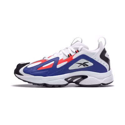 (W) Reebok DMX Series 1200 Running Shoes White/Blue/Red