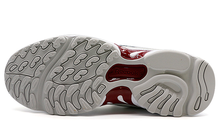Shop Reebok DMX Series 1200 Baskets Gris/Blanc/Rouge FZ5461