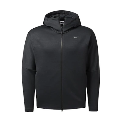 Reebok DMX ST HD TT Black Zip-Up Training Hoodie Jacket for Indoor Fitness H45334