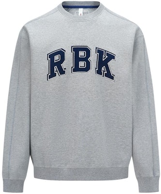 Reebok Embroidered Pullover Knit Sweatshirt Unisex Light Heather Gray Retro Style 24SRC305UGG3 Buy Reebok Embroidered Pullover Knit Sweatshirt Unisex Light Heather Gray Retro Style 24SRC305UGG3
