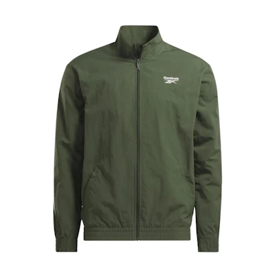 Reebok EVNNE SS24 Printed Logo Zip-Up Track Jacket Unisex - University Green RE1759EU33625