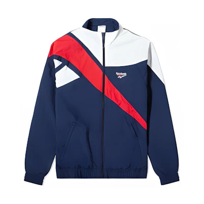 Reebok EVNNE SS24 Unisex Logo Zip-Up Navy Sports Casual Jacket RE1759EM16247