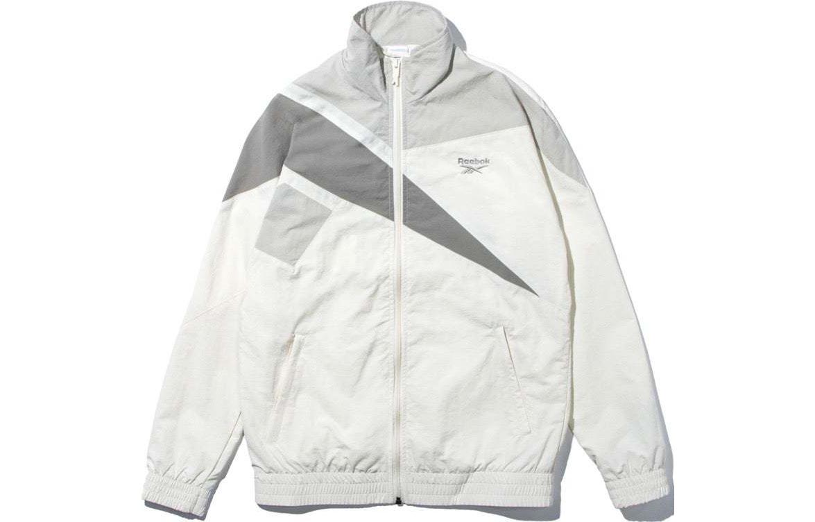 Reebok EVNNE SS24 White Logo Zip-up Track Jacket Unisex RE1759EU34114