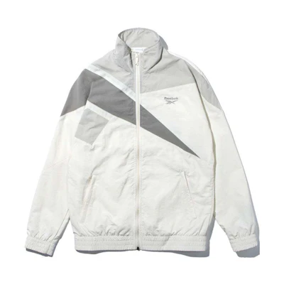 Reebok EVNNE SS24 White Logo Zip-up Track Jacket Unisex RE1759EU34114