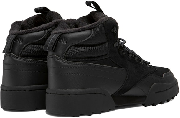 Reebok Exofit Hi Plus Ripple 時尚休閒板鞋 男女共款 黑 Shop Reebok Exofit Hi Plus Ripple 時尚休閒板鞋 男女共款 黑