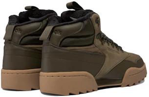 Shop Reebok Exofit Hi Plus Ripple 復古百搭 高筒休閒板鞋 男女兼用 橄欖綠