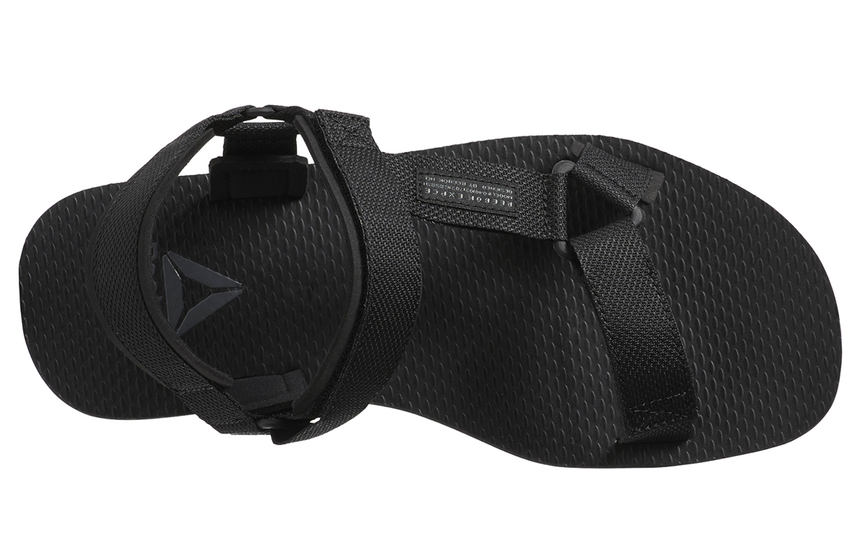 Shop Reebok Zwarte Sportsandalen, Slijtvast, Antislip, Open Teen, Platte Hak CN6480