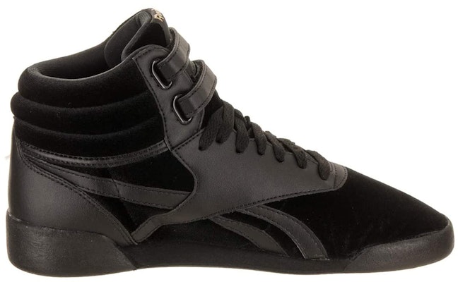(JR) Reebok Freestyle High Anak 'Velvet - Hitam Emas' CN1717 Order (JR) Reebok Freestyle High Anak 'Velvet - Hitam Emas' CN1717