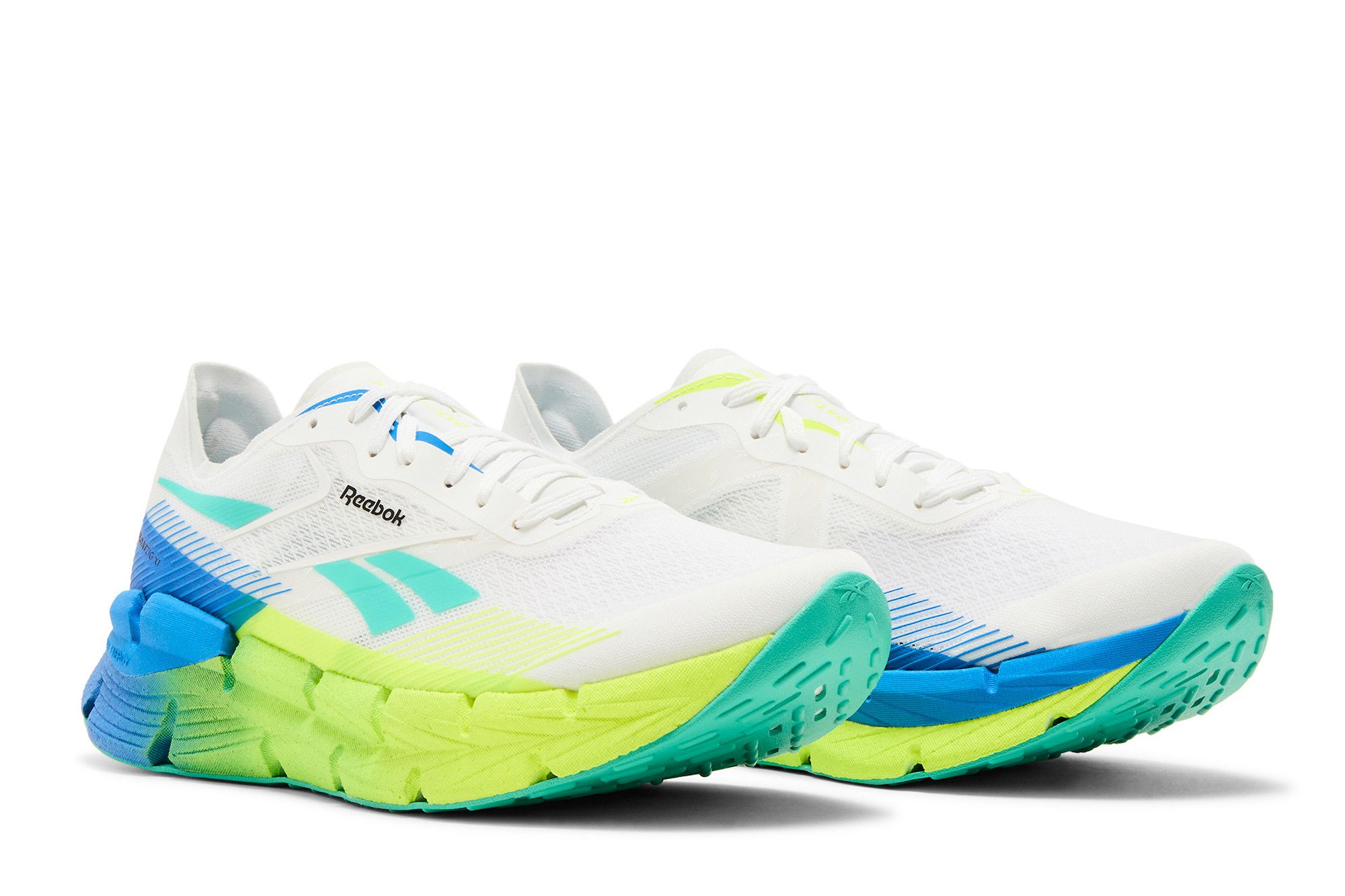 Reebok FloatZig X1 'White Digital Lime Blue' 圖 8