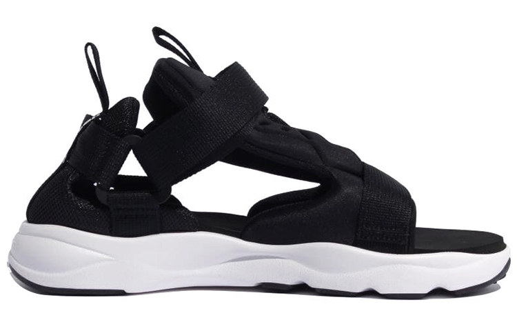 Reebok Furylite Lightweight Casual Unisex Black White Sandals 'Black White' 圖 2