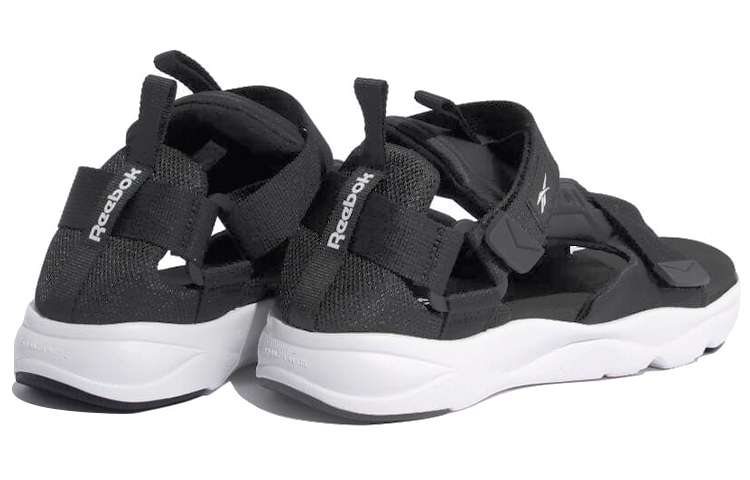 Reebok Furylite Lightweight Casual Unisex Black White Sandals 'Black White' 圖 4