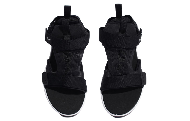 Reebok Furylite Lightweight Casual Unisex Black White Sandals 'Black White' 圖 5