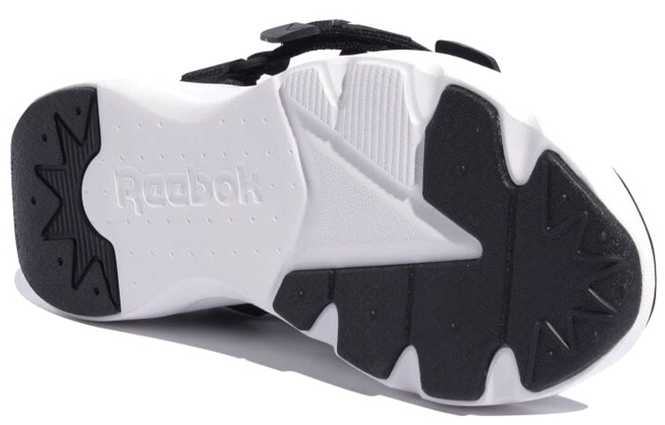 Reebok Furylite Lightweight Casual Unisex Black White Sandals 'Black White' 圖 6