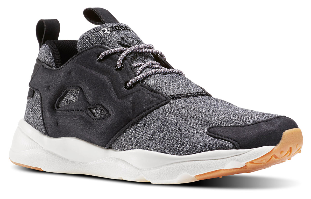 Lookbook Reebok Furylite Refine 透氣緩震 低筒運動休閒鞋 黑灰
