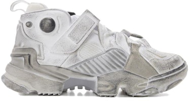 Vetements x Reebok銳步 Genetically Modified Pump 魔術貼 中筒拼接運動跑步鞋 白 Order Vetements x Reebok銳步 Genetically Modified Pump 魔術貼 中筒拼接運動跑步鞋 白