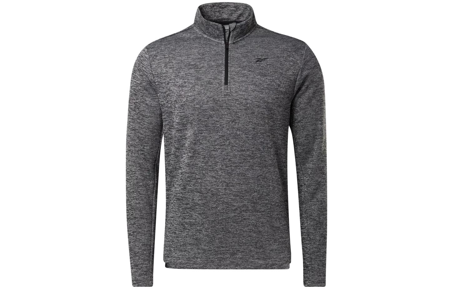 Reebok Gray Pullover Stand Collar Long Sleeve Sweatshirt 100063816