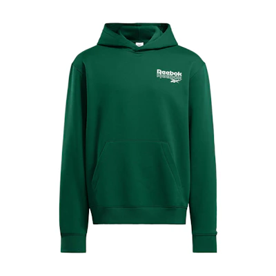 Reebok Green Oversized Hoodie with Letter Logo Print 100076388
