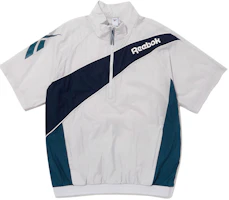 Reebok Grey Half-Zip Soft Short-Sleeve Jacket - Comfortable & Minimalist REJU4EA51G1 Reebok Grey Half-Zip Soft Short-Sleeve Jacket - Comfortable & Minimalist REJU4EA51G1