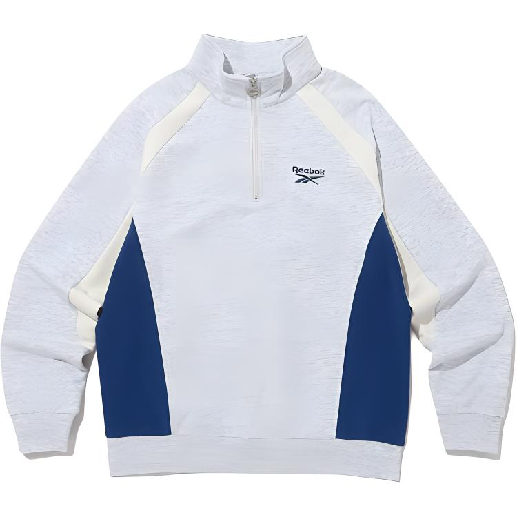 Reebok Half-Zip Colorblock Training Sweatshirt Grey RETS4EM15G1