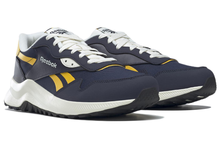 Lookbook Reebok Heritance Low Tops Resistenti Blu e Gialli GW7823