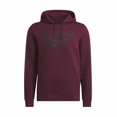 Reebok Hoodie with Letter Logo Print in Maroon IM3955