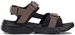 Sandal Reebok Hyperium TXT Fesyen Selesa Tumit Rata Sukan 'Coklat Hitam'. GX1154
