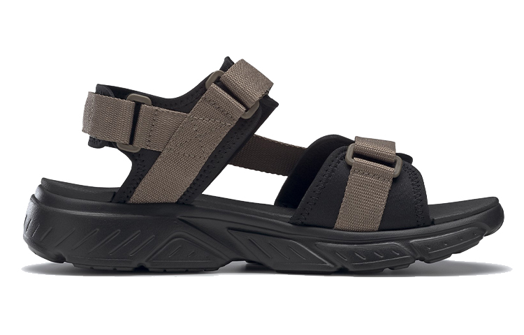 Order Reebok Hyperium Sandal TXT Bruin Zwart Comfortabele Open Teen Sport Sandalen GX1154