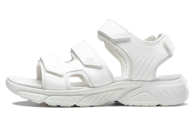 Reebok Hyperium Sandal Velcro Open Toe Flat Heel Sports White Sandals