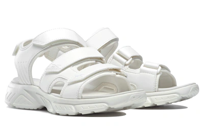 Reebok Hyperium Sandal Velcro Open Toe Flat Heel Sports White Sandals