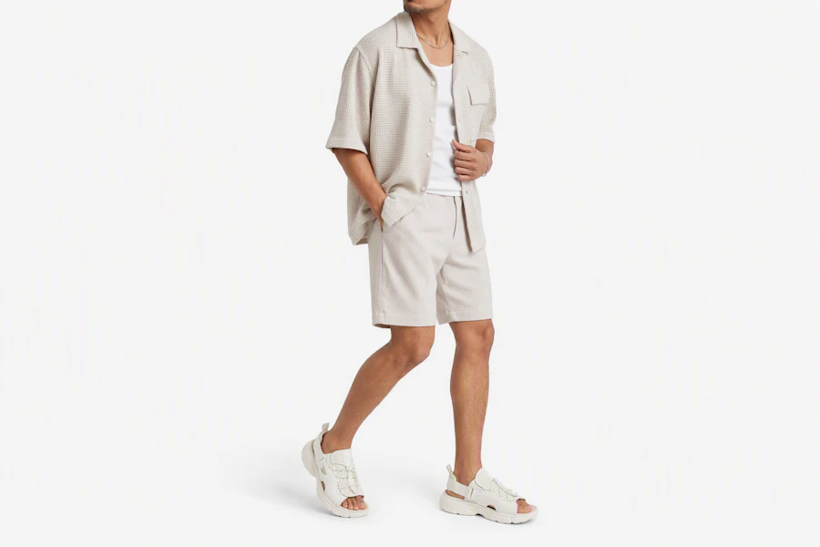 Reebok PERIUM SLIDE 織物合成革 舒適 沙灘涼鞋 男女同款 米色 Order Reebok PERIUM SLIDE 織物合成革 舒適 沙灘涼鞋 男女同款 米色