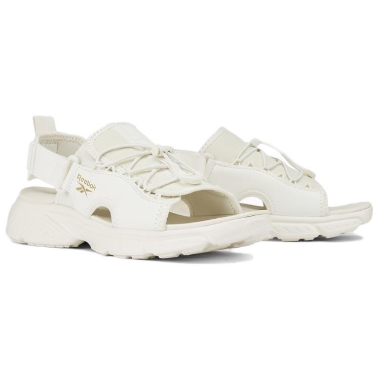 Shop Reebok PERIUM SLIDE 織物合成革 舒適 沙灘涼鞋 男女同款 米色