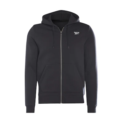 Reebok Identity Black Full-Zip Hoodie GR9206