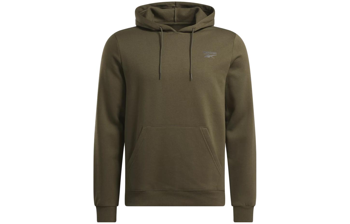 Reebok Identity Fleece Pullover Hoodie Green Long-Sleeve Sweatshirt 100071618