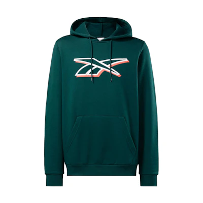 Reebok Identity Logo Forest Green Loose Fit Hoodie 100071360