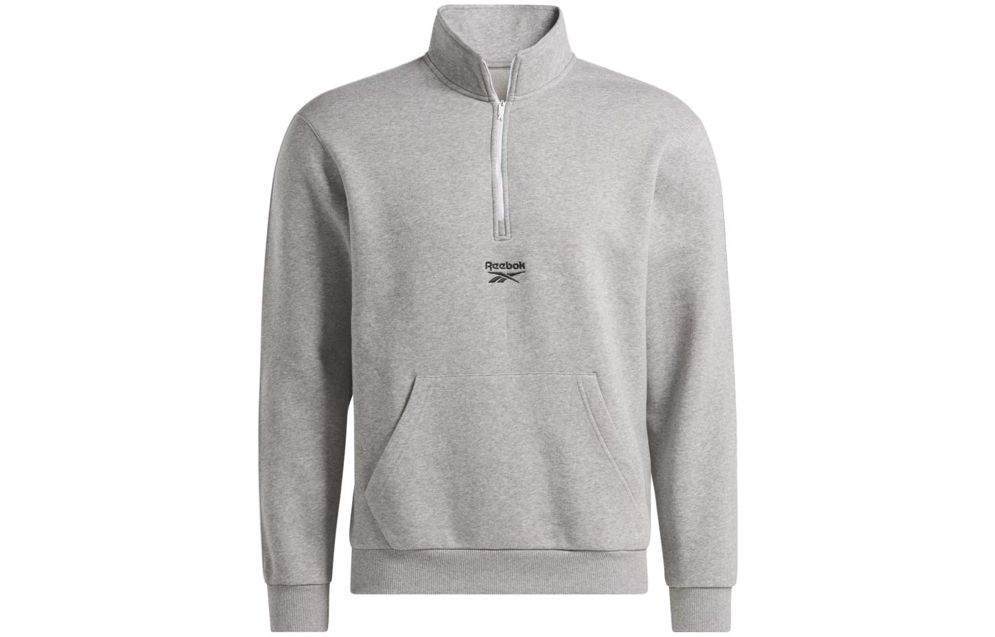 Reebok Identity Logo Print High-Neck Pullover Sweatshirt Grey 100070578