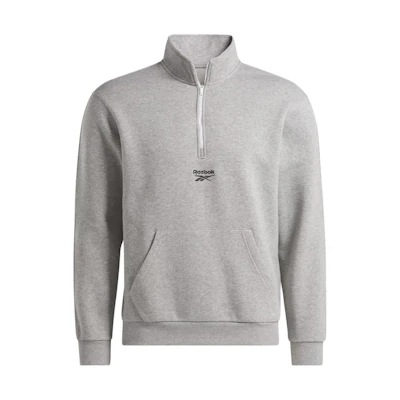 Reebok Identity Logo Print High-Neck Pullover Sweatshirt Grey 100070578