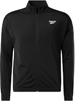Reebok Identity Vector Knit Track Jacket Black Unisex Logo Long Sleeve Zipper 100063702 Reebok Identity Vector Knit Track Jacket Black Unisex Logo Long Sleeve Zipper 100063702