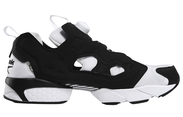 Lookbook 锐步 Insta PUMP Fury OG 镂空拼接鞋/黑白男女运动鞋 M48559